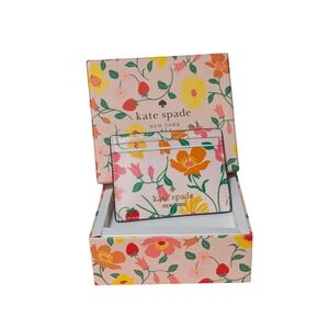 Nwt Kate Spade ♠️ Boxed MadisonStrawberry Garden Small Slim Card Holder